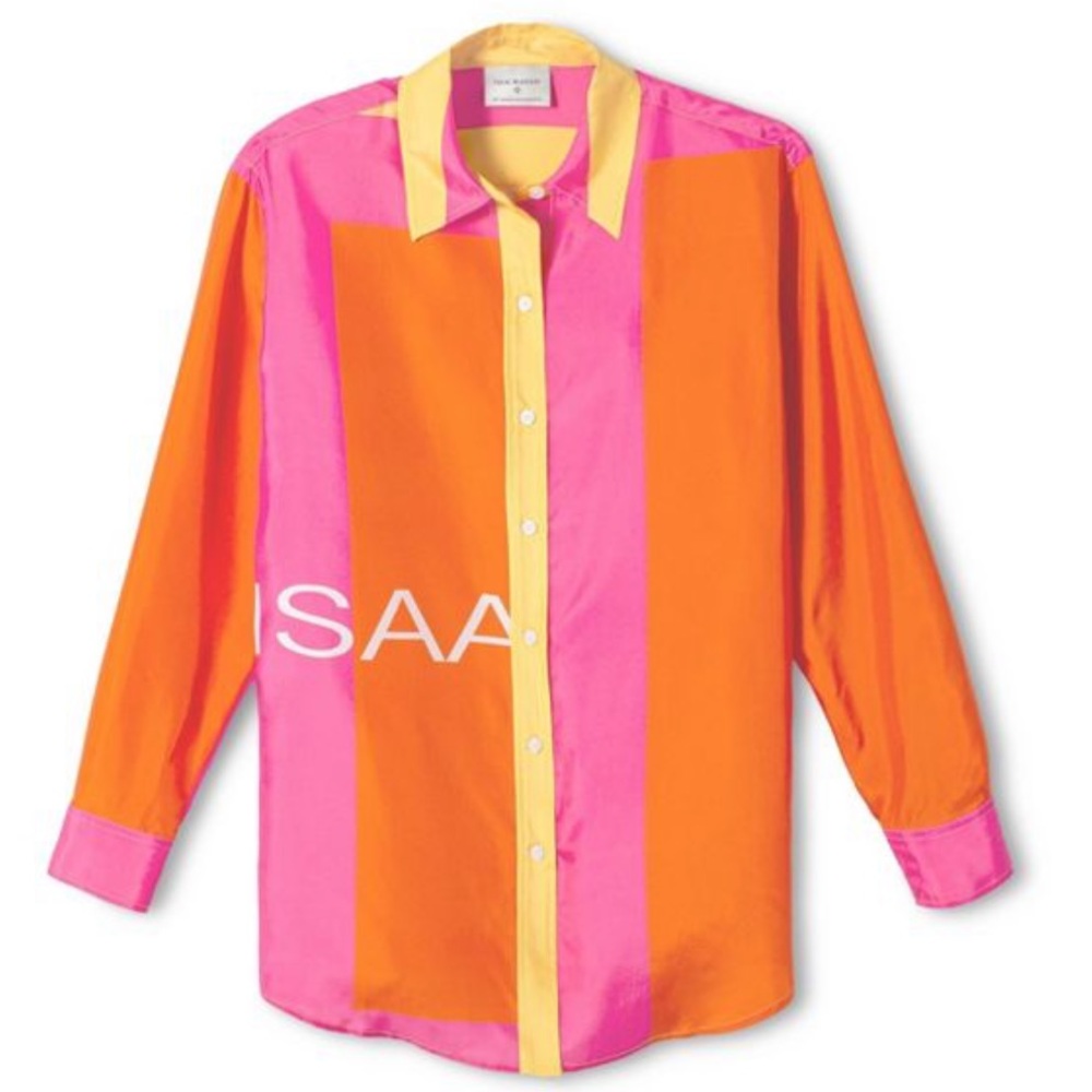 NWT Isaac Mizrahi Silk Blouse